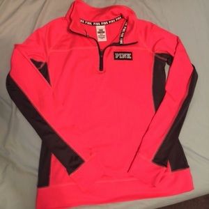 PINK 1/4 zip pullover
